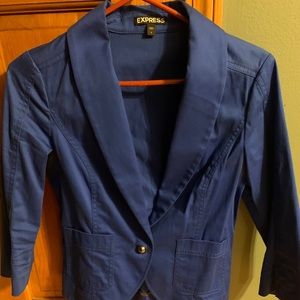 Royal blue express blazer